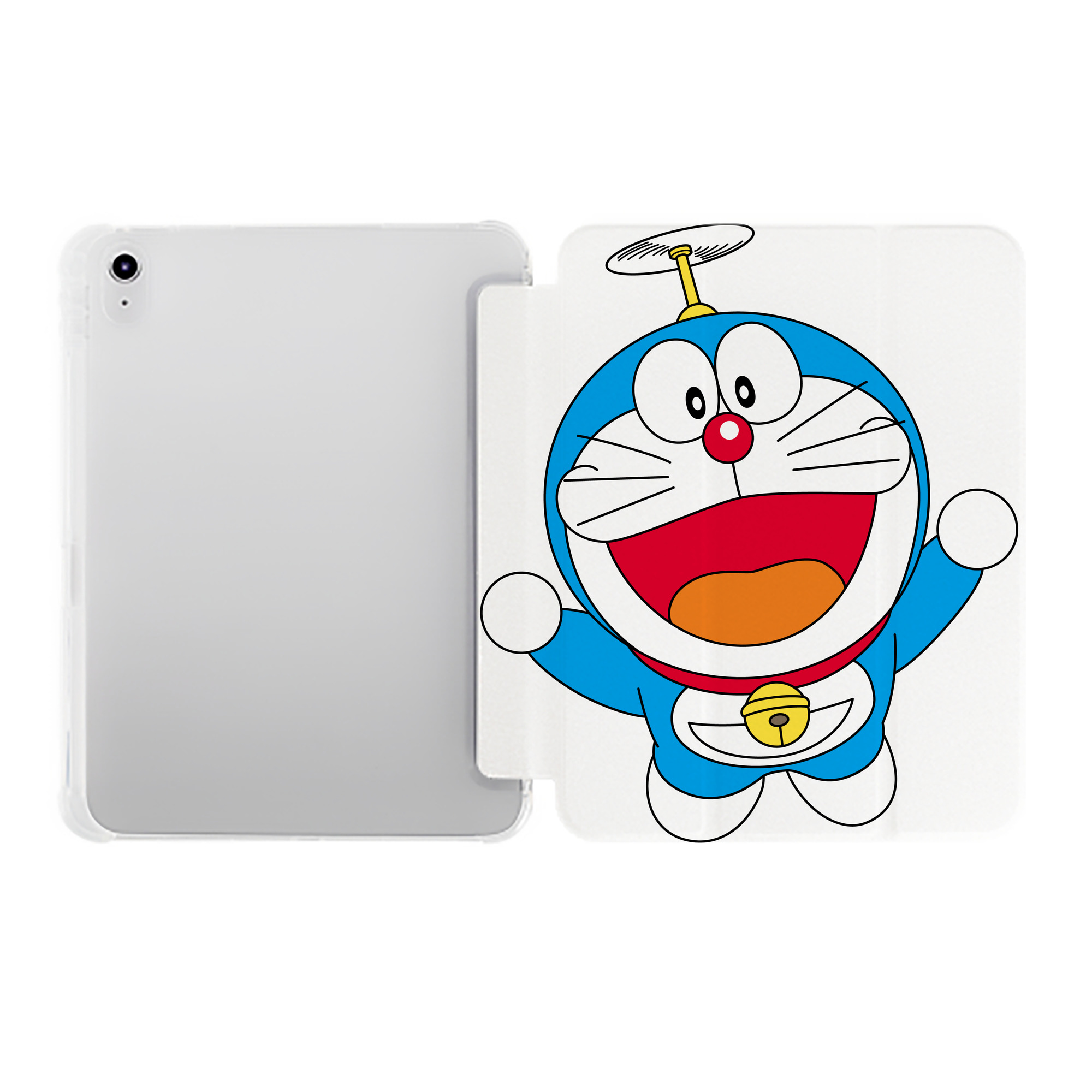 （画像用） ドラえもん Doraemon IPad ケース ペン収納付き 三つ折りスタンド PUレザー×シリコン 対応機種9.5/10.5/10.9インチ